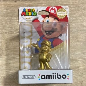 Mario (GOLD) Super Mario Amiibo Nintendo Figure New Sealed